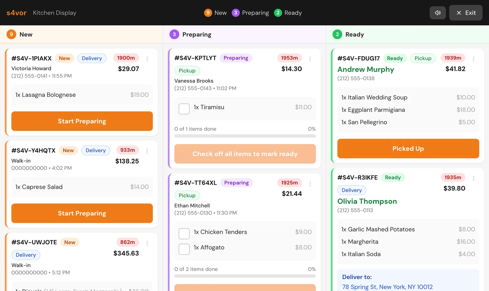 Kitchen Display System